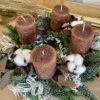 Novinka! Adventní věnec - hnědý